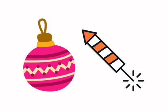 Christmas Accessories Fireworks Vector Graphics Review