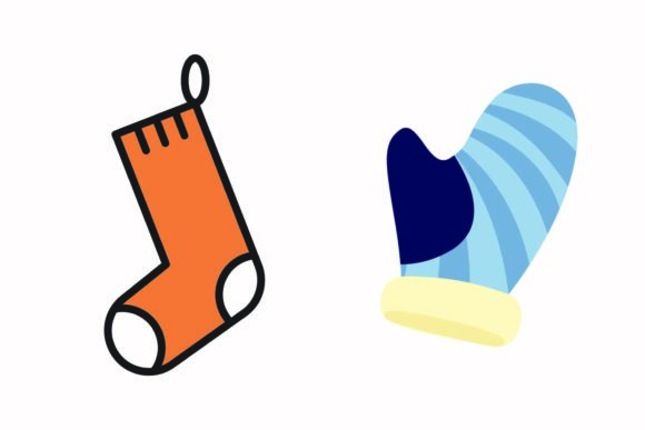 Christmas Blue Glove Graphics and Illustrations Review