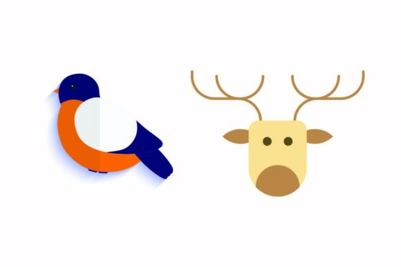 Christmas Decoration Sparrow Deer Vector Graphics Review