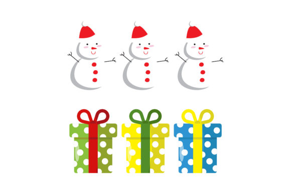 Christmas Gift Ornament Set Vector Review