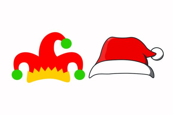 Christmas Hat Fun Celebration Vectors: Editorial Graphics Review