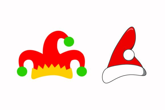 Christmas Hat Fun Party Vector: Graphics & Illustrations