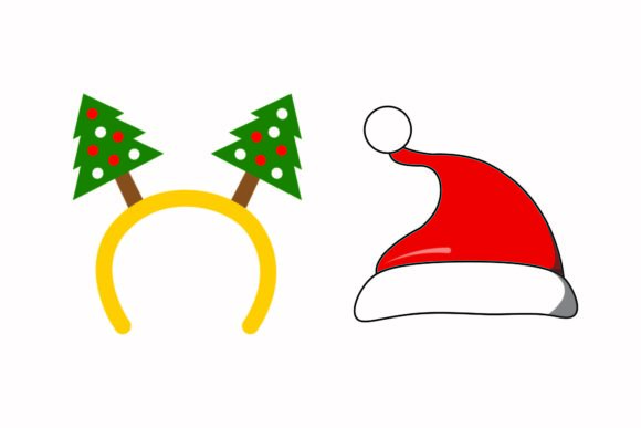 Christmas Headband Fun Party Vector Graphics & Illustrations
