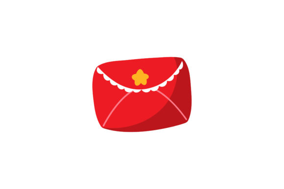 Christmas Red Envelope Vector: Graphics & Illustrations