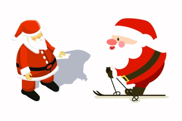 Christmas Santa Happy Illustrations: Graphics Review