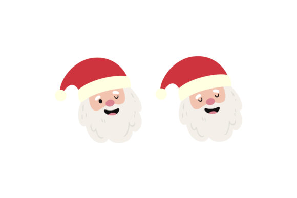 Christmas Santa Set Vector: Graphics & Illustrations Review