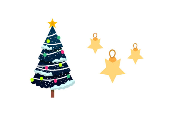 Christmas Tree Ornament Vector: Graphics & Illustrations