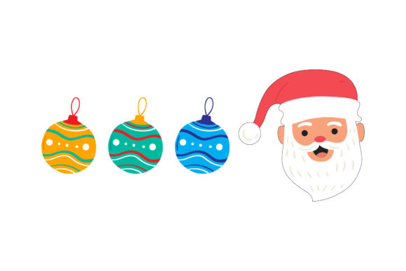 h1Santa Ornament Set Christmas Graphics & Illustrations/h1