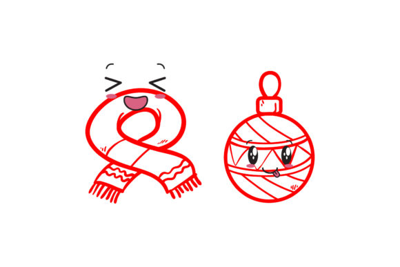 Ornaments and Scarf Graphics: Festive Illustrations Review