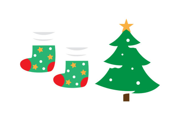 Set Stocking and Tree Asset Christmas Graphics Review