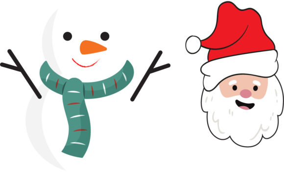 Snowman Santa Set Graphics & Illustrations Review